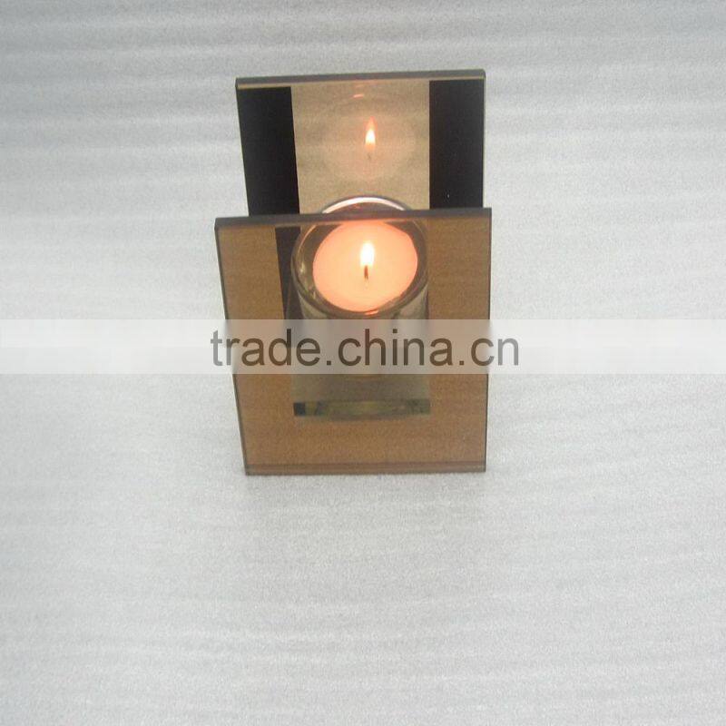 2016 wholesale brown colour tea light holder