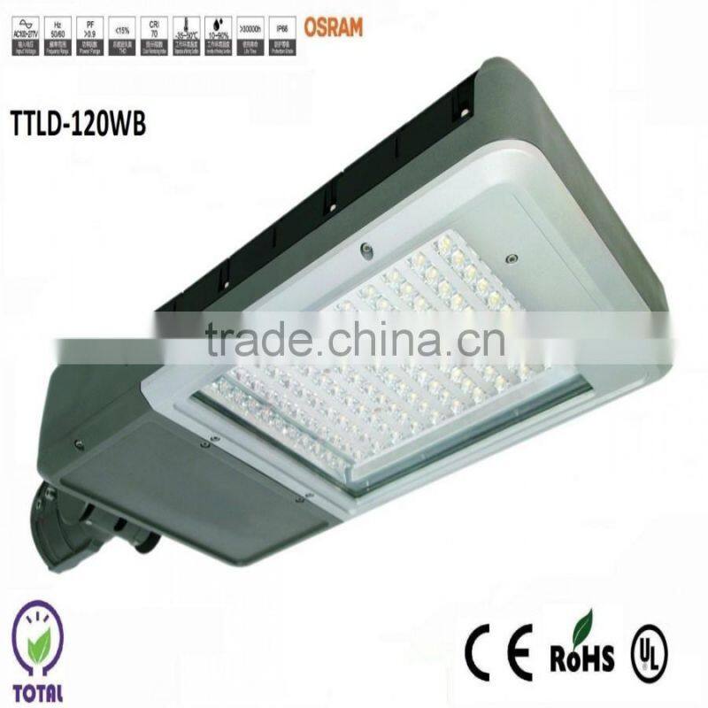 UL approved ,MODULAR 120W LED STREET LIGHT BY OSRAM