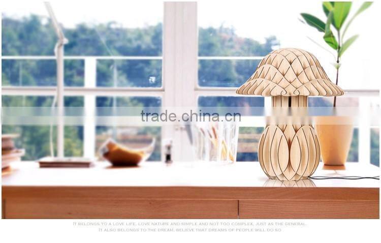 LED Wood table lamp LED Wooden table Light JK-879-13 2016 new style gloss wooden finish table lamp