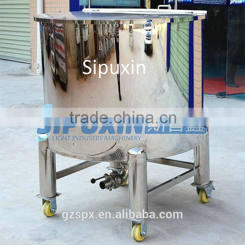 Equipment producing open cover liquid products stainless steel tank sale