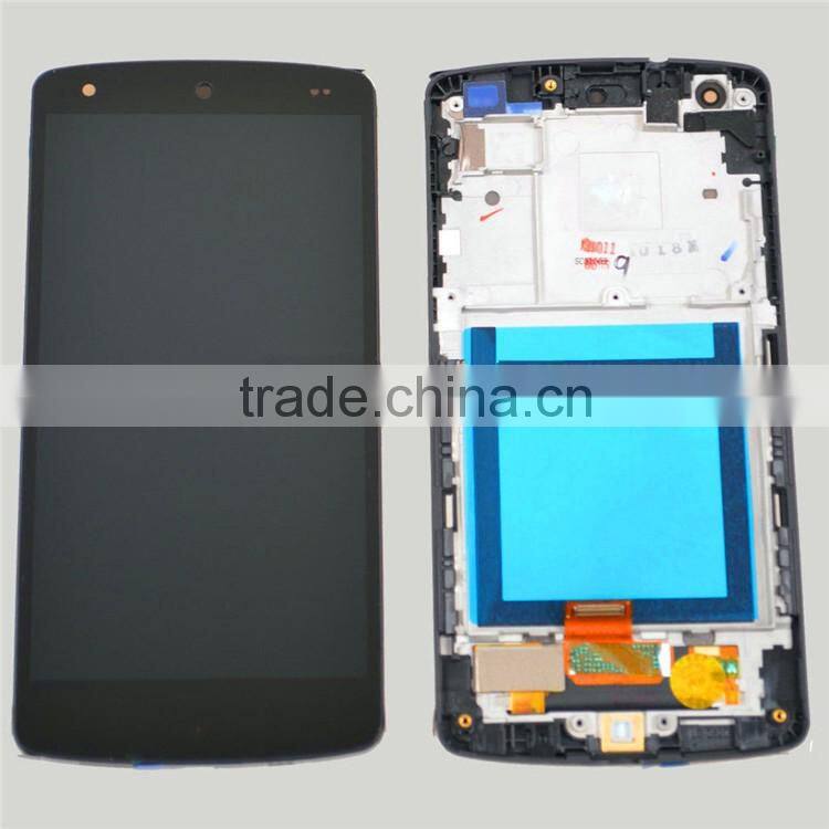 Wholesale for LG d820 lcd,for LG nexus 5 d820 lcd screen with frame red