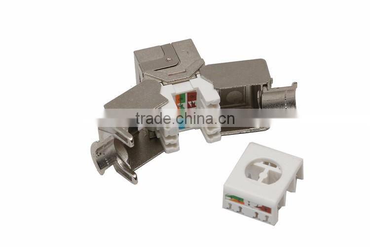 rj45 cat6A keystone jack, cat7 rj45 modular jack, female keystone jack