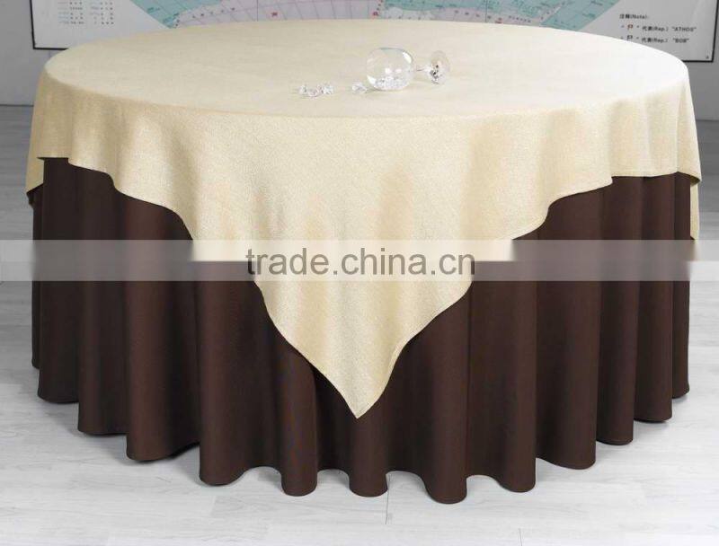 100% Polyester TC CVC WATER RESISTANT Table Cloth for round table