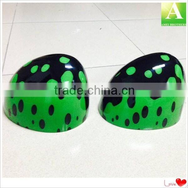 Custom plastic logo printed car accessory side mirror cover