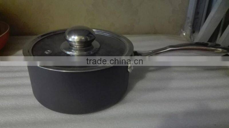 Forged/Hard Anodized Type Aluminum nonstick Casserole Stock Pot saucepan milk pot kitchenwares