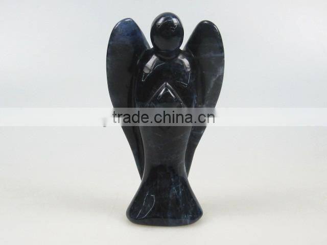 wholesale gemstone angels Sodalite carved angel