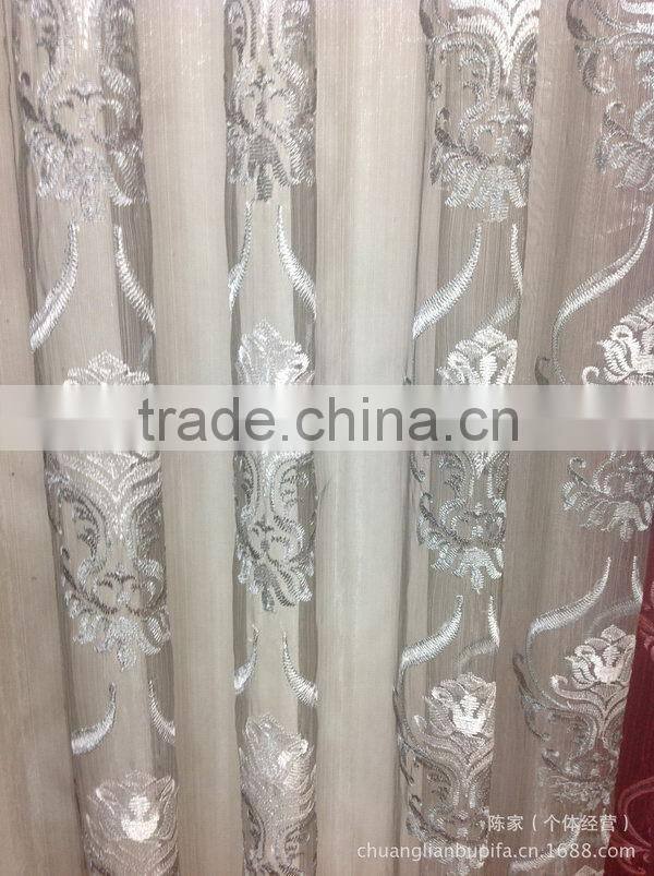 Best quality latest embroidered raw silk fabric