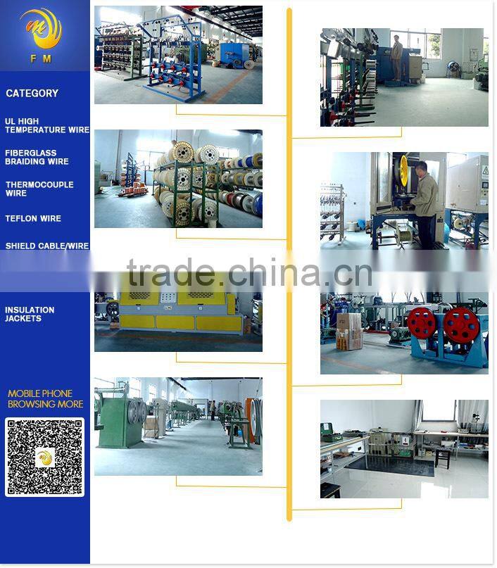 UL3074 fiberglass braid silicone rubber insulation tinned copper wire