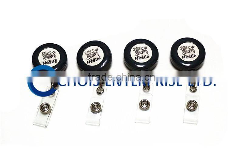 Custom Single Side Logo Retractable Badge Reel, High Quality
