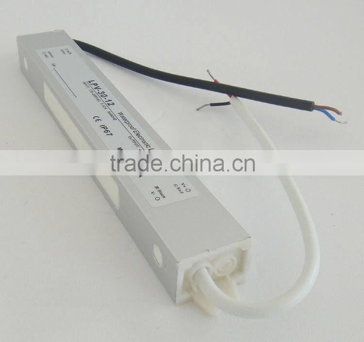 30W 12V waterproof led driver ip67,waterproof power supply