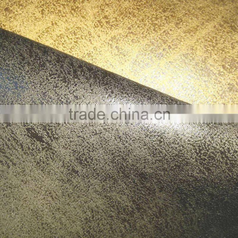 Brushed Kniting Backing Upholstery Fabric /Hot Stamping Sofa Fabric/Polyester Suede