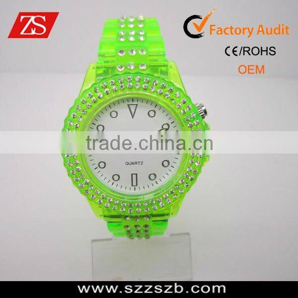 2012 blue and white hot sell Cheap Plastic Watches