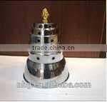 nice decoration heavy shaft glass shisha