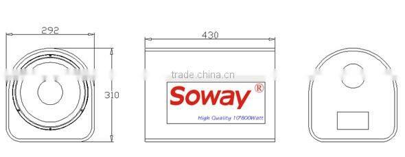 Soway SW-A808-10A 300W Professional Car Audio Speaker Box