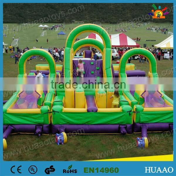 Commercial inflatable adult obstacle course