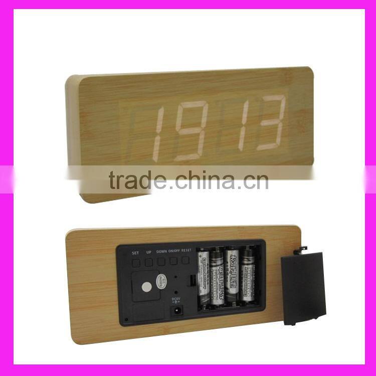 Large rectangular USB chargeable square LED clock