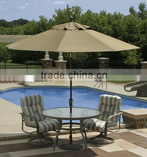 Gunagzhou promotion custom 420T oxford garden umbrellas for sun