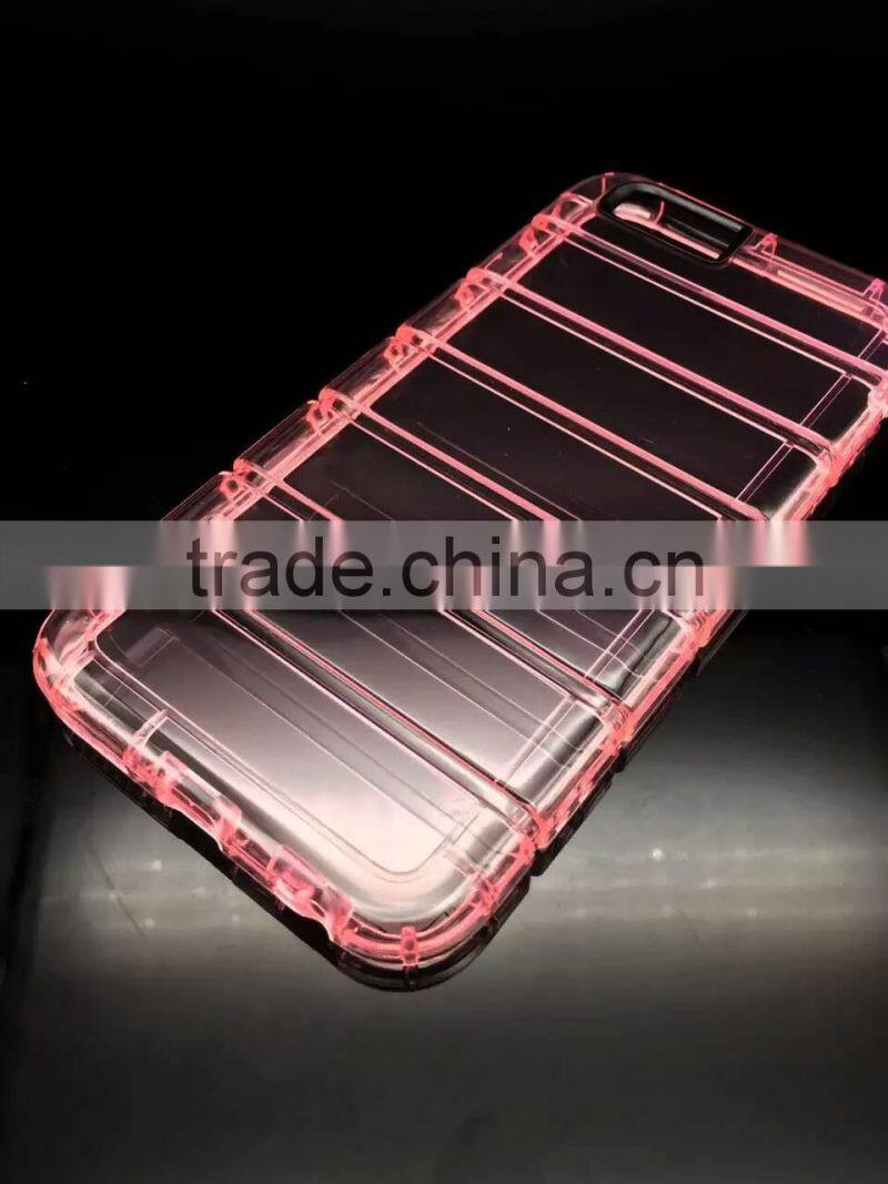 Transparent Clear Silicone Slim Gel TPU Case and Screen Protector for iPhone 6S Plus