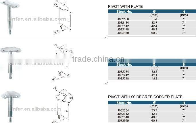 SS/Stainless steel Pivot With Plate