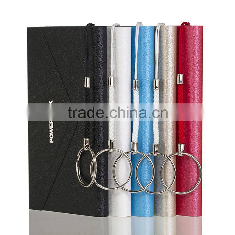 Promotional new wallet slim power bank 6000mah with ce