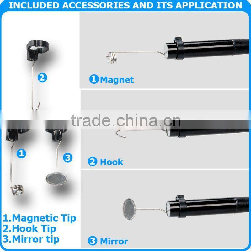 2.4" LCD Video Snake Pipe Inspection Camera Borescope Endoscope