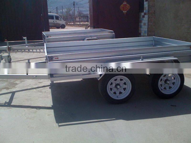 semi cargo box type small box trailer