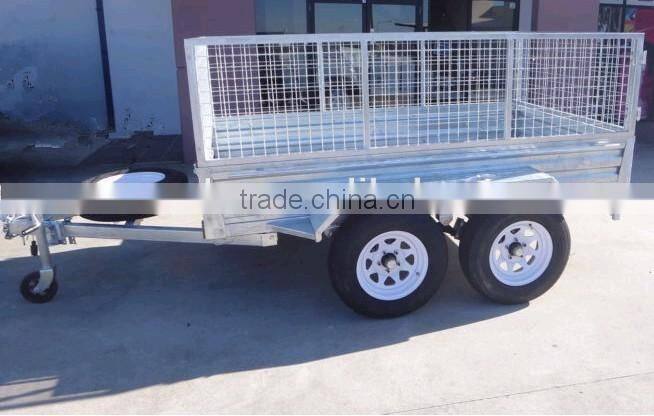 semi cargo box type small box trailer