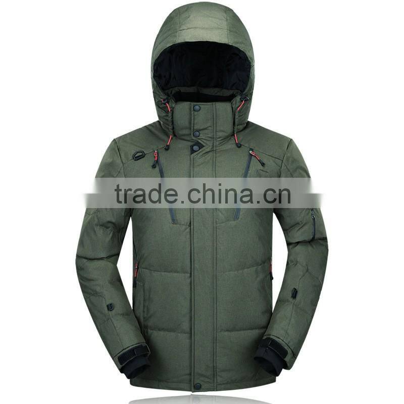 2016 fashion warm polyester for the winter goose down jacket