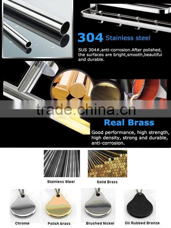 Flexible Decorative Brass Bathroom Accessories Hook Washroom Wall Hook 2202