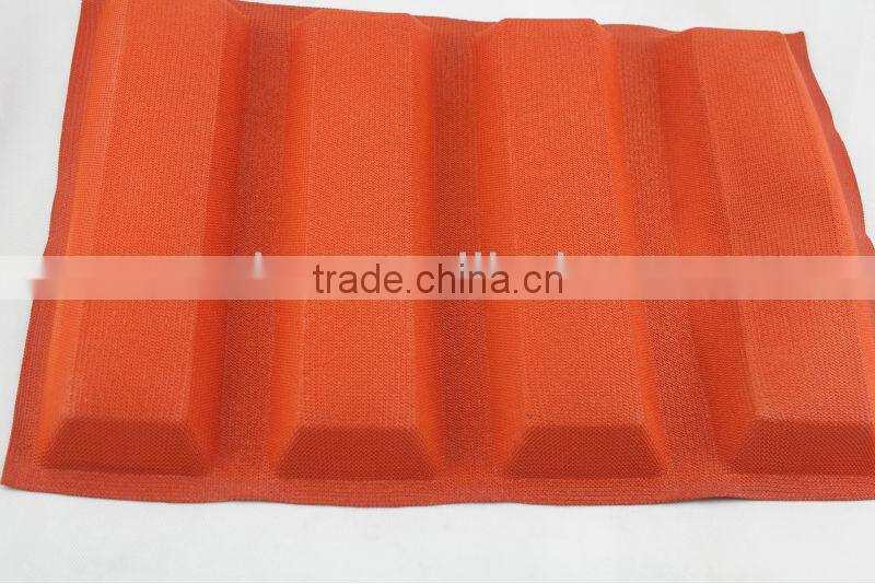 Rectangle fiberglass silicone bread baking mold