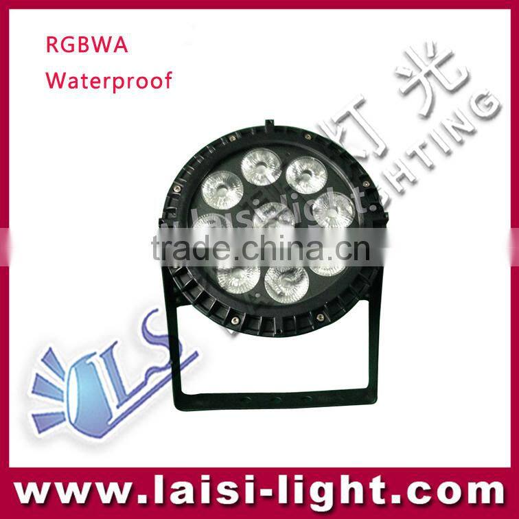IP65 Led uv Light 12pcs*18W 6in1 led waterproof par light, Rgbwa+Uv led Par outdoor light