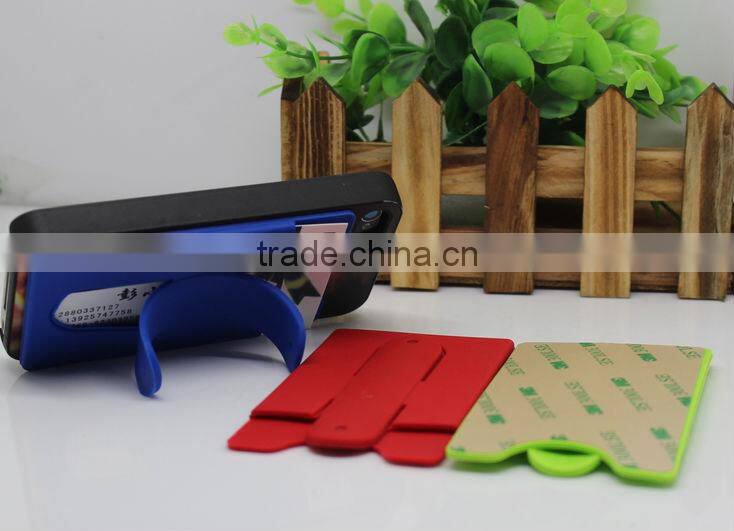 Stand Wallet Case,Silicone Smart Card Wallet 3m Sticky