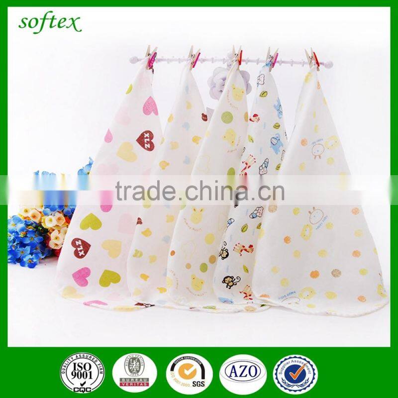 4 layer Cotton baby muslin washclothes