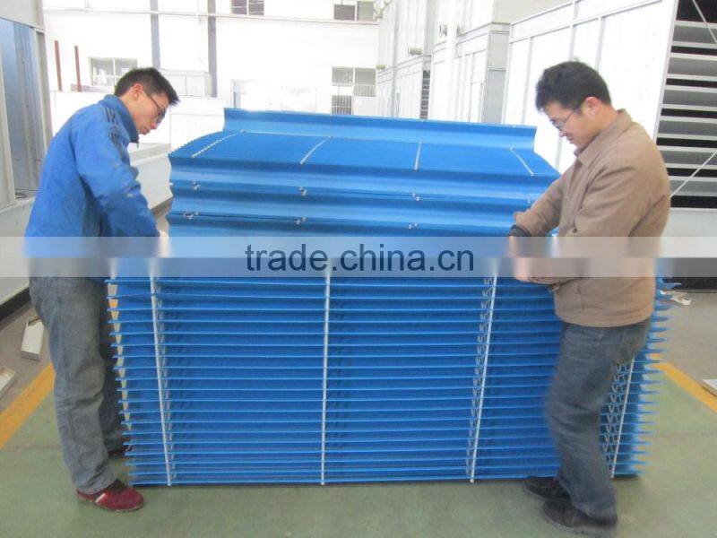 mixed flow series evaporative condenser