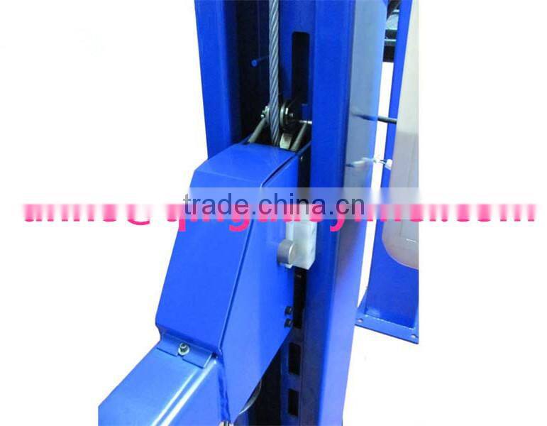 The two post double-cyclinder portal crane hydraulic electrical elevator for auto repair