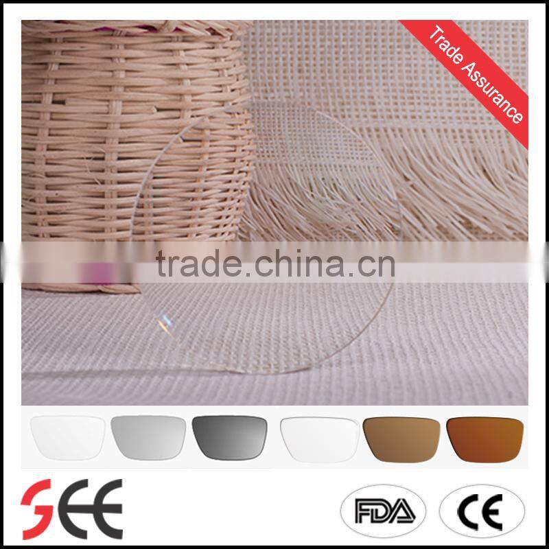 1.56 Photochrmic grey brown optical ophthalmic plastic lens