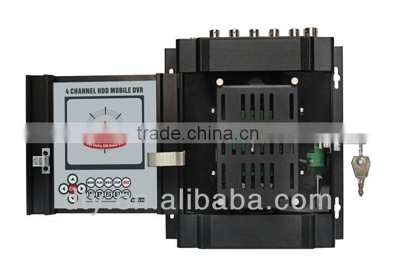 economical h.264 format 4ch mobile dvr with CE certification