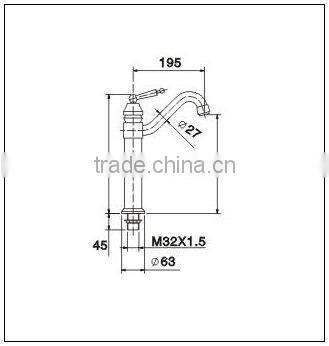 Antique Style Wash Basin Mixer Taps QH1807B