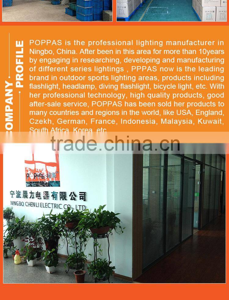 POPPAS 3194 1W zoom led promotion flashlight