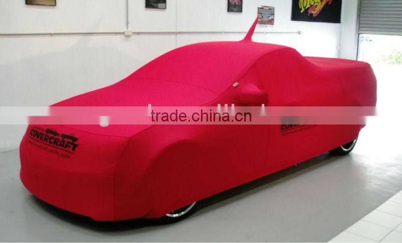 Customized China red car cover for cool sports modle vehicle