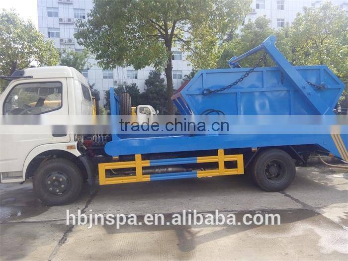 good price Dongfeng 8cbm swing arm garbage truck