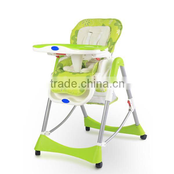 Hot Model Baby High Chairs with adjustable footrest and EN14988 certificate