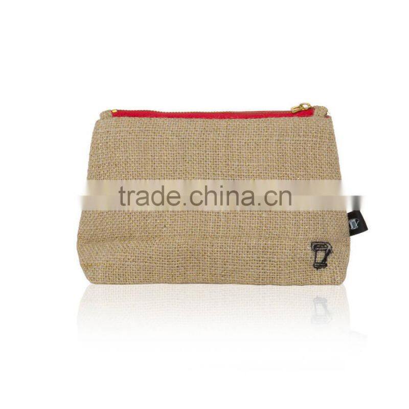 Naturel Lipstick Pouch jute burlap cosmetic bag