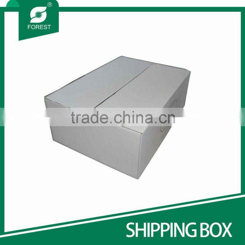 B FLUTE ECO-FRIENDLY CORRUGATED SHIPPING CARTON BOXES FOR MOVING MEATS WITH CUSTOMIZED PRINT