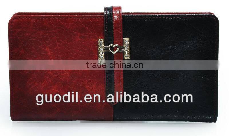 2014 Newest fashion genuine leather wallet for GEYA