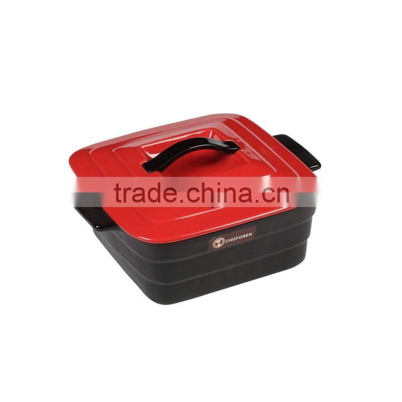 square anti fire ceramic tureen