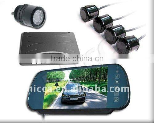 7'' TFT Rearview Monitor Parking Sensor System with Camera/Bluetooth, Monitores Multimedia de Retrocesos con Camara(PS357)