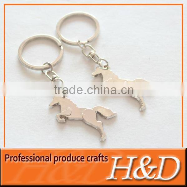 key chain ring dual ring aluminum metal keychain