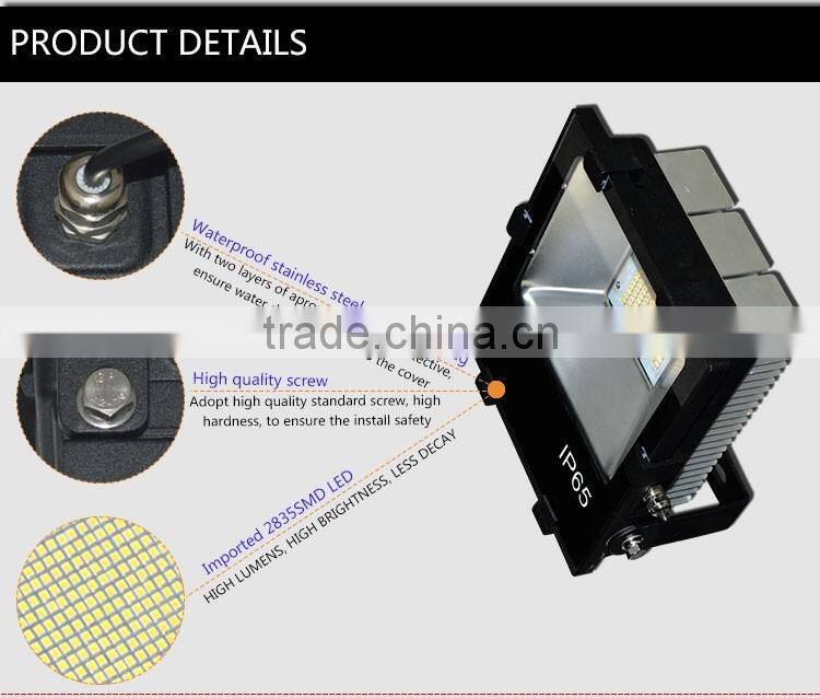 CE ROHS certifaction outdoor waterproof IP65 Meanwell driver SMD2835 110lm/w 200w led flood light