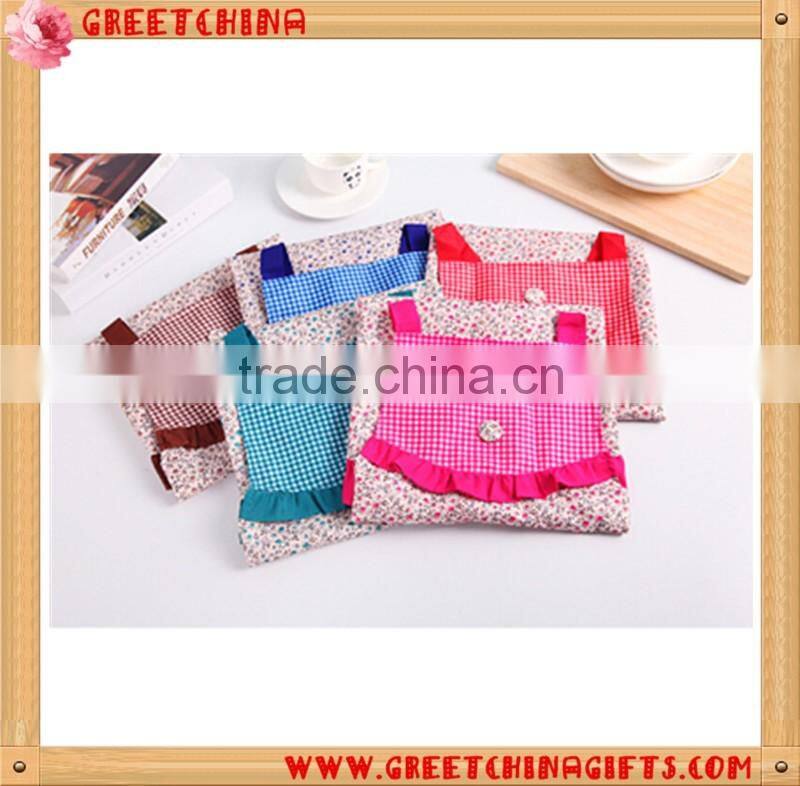 Floral printing ladies apron designs promotional kitchen apron